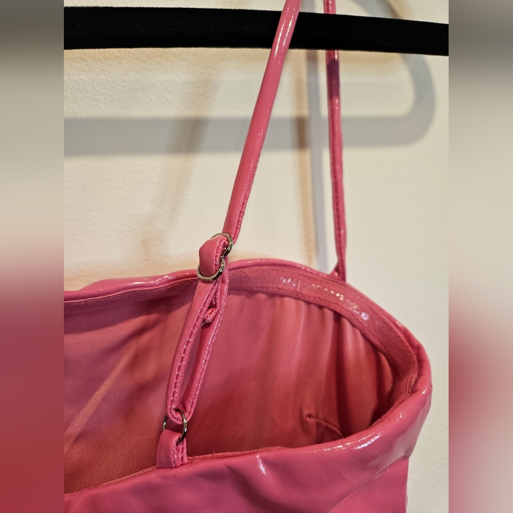 naked wardrobe Hot Pink Latex-Effect Mini Dress - Picture 5 of 12